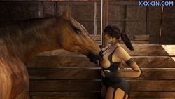 female horse horse_penis horsecock lara_croft lara_croft_(survivor) tomb_raider xxxkin xxxkin.com zoophilia