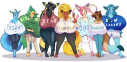 absurd_res alpha_channel anthro balls_outline big_breasts big_bulge breasts bulge crystal_(blitza) crystal_darwin_(pelleelle) detailed_bulge ebony_(blitza) ebony_darwin_(pelleelle) eevee eeveelution elly_(blitza) elly_darwin_(pelleelle) female flareon futanari genital_outline glaceon group gynomorph hair hi_res holding_breast huge_breasts huge_bulge hyper hyper_breasts hyper_bulge icy_(blitza) icy_darwin_(pelleelle) intersex lavy_(blitza) lavy_darwin_(pelleelle) leafeon leafy_(blitza) leafy_darwin_(pelleelle) nintendo one_eye_closed penis_outline pokemon pokemon_(species) rondonu shadow sibling simple_background sister sisters sylveon sylvi_(blitza) sylvi_darwin_(pelleelle) thick_thighs umbreon vaporeon video_games white_background wide_hips wink