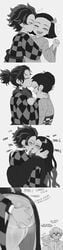 1girls 3boys age_progression ass ass_grab big_ass blackwhiplash brother brother_and_sister bwl comic cute demon_slayer english_text female fully_clothed groping_ass haori heart incest inosuke_hashibira kamado_nezuko kamado_tanjirou kimetsu_no_yaiba kimono kissing long_image male multiple_boys sequence shounen_jump side_view sister standing text time_lapse zenitsu_agatsuma