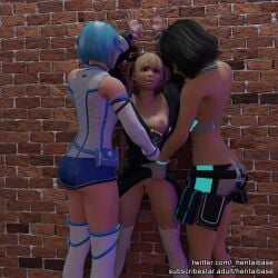 3d bondage dead_or_alive dead_or_alive_xtreme_venus_vacation gore guro hentaibase lesbian_bondage marie_rose nico_(doa) tamaki_(doa) torture torture_chamber yuri yuri_guro