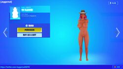 3d animated big_breasts blender breasts calamity_(fortnite) cowboy_hat dark-skinned_female dark_skin emote flapping fortnite fortnite:_battle_royale game_ui gameplay_mechanics hands_behind_back juggernut_(artist) looking_at_viewer mp4 nude nude_female pussy shaking_breasts sound tagme video