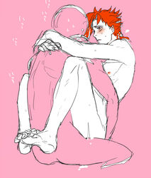 anal anal_penetration anal_sex arms_wrapped_around_partner blush blushing cute_expression gay jojo's_bizarre_adventure male male/male male_nipples male_penetrated nipples noriaki_kakyoin self_insert stardust_crusaders tagme yaoi