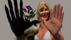 crossover erica_lauren mechari milf palms porn_star robot voxine waving waving_hand wildstar