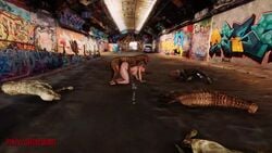 3d all_fours animal_genitalia animated ass bestiality big_ass big_breasts breasts canine canine_penis capcom dog doggy_style female feral_on_female human jill_valentine jill_valentine_(sasha_zotova) knot male penis rape resident_evil resident_evil_3 resident_evil_3_remake sex shinewind sound video zoophilia