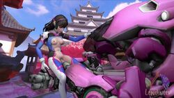 1girls 1robot 3d animated blender blizzard_entertainment d.va fingering lewdineer loop machine meka no_sound overwatch robot small_breasts tagme vaginal_penetration video