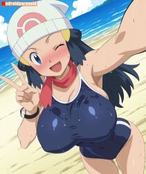 1girls ai_generated aindroidparanoid big_breasts breasts busty curvy cute dawn_(pokemon) female female_only hair hi_res hips huge_breasts human large_breasts legs narrow_waist nipples pokemon pokemon_trainer pov slim_waist squeezing tagme thick_thighs waist wide_hips