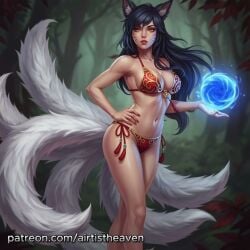 1girls ahri ahri_(league_of_legends) ai_generated airtist animated animated_image ass bikini bikini_bottom bikini_top black_hair bra cat_ears child_bearing_hips curvaceous curvaceous_ass curvaceous_body curvaceous_female curvaceous_figure curvaceous_hips curvaceous_thighs curvy curvy_body curvy_female curvy_figure curvy_hips curvy_thighs female female_focus female_only fox_ears fox_girl fox_tail girl girly headgear high_quality high_resolution highres league_of_legends league_of_legends:_wild_rift orange_eyes panties patreon riot_games seducing seduction seductive seductive_body seductive_eyes seductive_gaze seductive_look seductive_mouth seductive_pose seductive_smile standing tagme tail thick thick_hips thick_legs thong underwear vastaya video waifu white_body