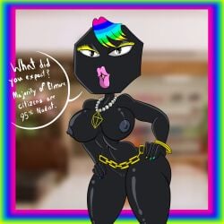 hexagon lady from the amazing world of gumball by cartoonfan402