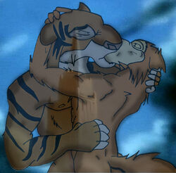 2boys disney don_karnage gay kissing male male_only pchanny romantic shere_khan talespin the_jungle_book yaoi