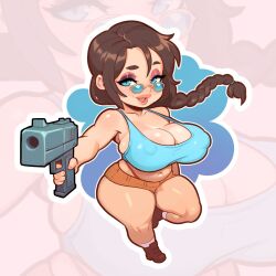 lara croft from tomb raider by mensh