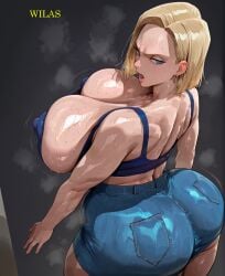 android 18 from dragon ball z by wilas