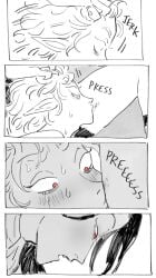 astarion astarion_(baldur's_gate) baldur's_gate_3 bite_mark cazador_szarr elves fangs hair_pull master red_eyes slave thighs vampire