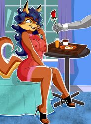 anthro canine carmelita_fox catsprin female fox fur furry grimphantom male mammal sly_cooper sly_cooper_(series) smooth_fur tagme