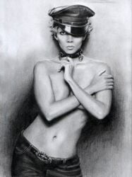 1girls artist_request celebrity female halle_berry solo tagme