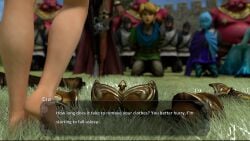 3d armor armor_plates barefoot barefoot_on_grass between_legs between_legs_view blackmail captured captured_heroine cia_(the_legend_of_zelda) dark-skinned_female dark_skin defeated defeated_heroine dialogue english english_text female female_humiliation fi forced forced_exposure forced_presentation humiliation hyrule_warriors light-skinned_female light_skin link link_(hyrule_warriors) lvl3toaster moblin moblin_(skyward_sword) multiple_boys multiple_girls nude nude_female ocarina_of_time princess princess_ruto princess_zelda public public_exposure public_humiliation public_indecency public_nudity removed_armor removed_bra removed_clothing skyward_sword speech_bubble spoils_of_war stripping submission surrendering text text_box the_legend_of_zelda thighs threatening undressing undressing_self zelda_(hyrule_warriors) zora