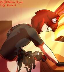 ahegao anthro anthro_penetrated black_fur black_hair cat_ears dress extreme_size_difference fenix_h fenix_hunter flat_chest flat_chested fully_clothed furry furry_female human human_male human_on_anthro iori_(iori_licea) living_sex_toy micro_female micro_on_macro minigirl mouse open_mouth original_character purple_eyes rat red_hair robotic_arm size_difference size_play tagme thick_thighs thighhighs