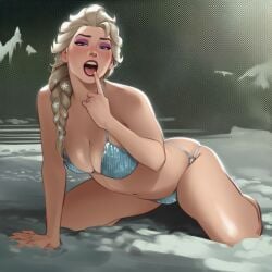 elsa (frozen) from disney by phophopho