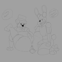 2014 2boys 3_toes accessories_only after_gay_sex after_sex animatronic anthro anthro_male anthro_on_anthro anthro_only anus ass balls bear big_ears bigger_sub bodily_fluids bonnie_(fnaf) bow_tie bowtie bowtie_only bunny chubby chubby_male cock couple couple_(romantic) cum cum_in_ass cum_in_pussy cum_inside cupcakekangaroo dialogue dick digital_media_(artwork) duo duo_male english english_dialogue eyebrows five_nights_at_freddy's fnaf freddy_(fnaf) fronnie functionally_nude functionally_nude_male fur furry furry_male furry_only gay genital_fluids genitals grey_background hat joints jpeg kneeling kneeling_on_ground lagomorph large_ears larger_sub larger_sub_smaller_dom laying_down laying_on_ground leaking_cum leaking_cum_from_asshole legs_apart legs_open lying lying_on_ground m/m male male/male male_anthro male_anus male_ass male_butt male_duo male_furry male_on_male male_only no-human no_human no_humans non-human non-human_only on_ground on_knees only_furry only_male open_mouth overweight overweight_male penis plain_background profanity rabbit semen semen_in_anus shipping simple_shading size_difference smaller_dom smaller_dom_larger_sub smaller_dominant speech_bubble tail testicles thick_eyebrows tongue top_hat tophat uncensored uncolored ursid ursine weight_difference yaoi