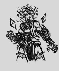 1girls clothed clothing deepwoken female female_only roblox roblox_game robloxian shigezie sketch solo source_request tagme