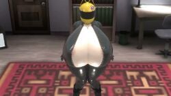 air_inflation air_pump ass_expansion breast_expansion celty_sturluson female huge_ass huge_breasts human inflation tagme turuptis video yellow_headwear