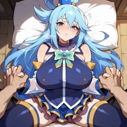 aqua (konosuba) from kono subarashii sekai ni shukufuku wo! by lunaart