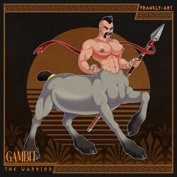 1:1 abs bandage bara_tiddies bara_tiddy barazoku beard bobbed_tail centaur ear_piercing ear_ring equid equid_taur equine erect_nipples european_mythology eyebrow_piercing facial_hair facial_piercing frankly-art gambit_(pholus_reborn) goatee greek_mythology hi_res hooves humanoid humanoid_taur invalid_tag male male_only mammal mammal_taur melee_weapon mohawk moobs muscular muscular_male mythology navel nipples pholus_reborn piercing polearm ribbons solo spear tail_tied taur weapon