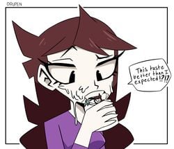 brown_hair cum_jar cum_jar_(meme) cum_on_face drupeneassot facial gokkun jaiden jaiden_animations youtube youtuber