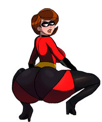 1girls ass big_ass big_butt bubble_butt disney elastigirl female female_only helen_parr huge_breasts large_ass milf pixar shiftymermaid smooth_skin solo superheroine the_incredibles