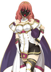 1girls alternate_version_at_source alternate_version_available belly_button celica_(fire_emblem) clothed clothed_masturbation corrupted corruption ear_piercing earrings female female_only fingering fingering_self fire_emblem fire_emblem_echoes:_shadows_of_valentia fire_emblem_gaiden gloves gozaru latex latex_mask mask masked masked_female masturbation nintendo possessed possession red_hair shoulder_pads solo thighhighs tongue tongue_out touching_self vaginal_penetration white_panties