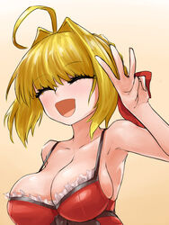 absurd_res alternate_breast_size alternate_version_available big_breasts busty cleavage curvy fate/extra fate/grand_order fate_(series) female highres huge_breasts large_breasts lingerie massive_breasts nero_claudius_(fate) steamingtofu