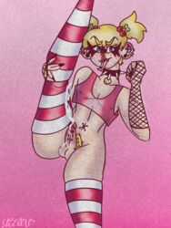 cum dezybear femboy popee_(popee_the_performer) popee_the_performer pubic_hair scars thick_thighs thighhighs twink