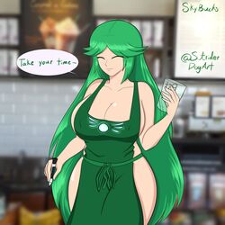 green_hair iced_latte_with_breast_milk kid_icarus kid_icarus_uprising meme nintendo palutena striderdogart