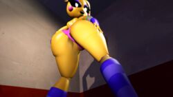 3d animatronic ass big_ass big_butt female five_nights_at_freddy's fnaf huge_ass nwirex robot solo toy_chica_(eroticphobia) toy_chica_(fnaf) yellow_body