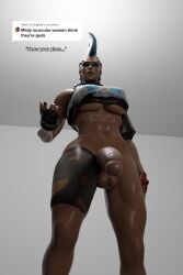 1futa 3d abs balls big_breasts blizzard_entertainment bottomless breasts brigitte clothed clothing cock_pointing_towards_viewer dialogue flexing futa_only futadom futanari huge_breasts human junker_queen know_your_place looking_at_viewer looking_down low-angle_view meme mildly_muscular_woman muscular muscular_futanari naughty_face overwatch overwatch_2 partially_clothed penis seductive_look solo standing talking_to_viewer tan-skinned_futanari tan_skin thick_thighs tomboy vanasmut