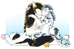 anthro border_collie canid canine canis collie dicksndemons domestic_dog felid handjob herding_dog hi_res intimate kissing male male/male mammal masturbation mulipios pantherine pastoral_dog pawpads paws penile sex sheepdog snow_leopard victory_(texdot)