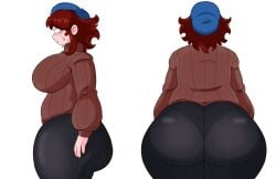 1girls ass ass_focus auburn_hair back_view bbw big_ass big_butt blush bottom_heavy chubby chubby_belly chubby_female dumb_girl fat_ass female female_focus female_only flustered french friday_night_funkin girlfriend_(friday_night_funkin) huge_ass huge_butt hyper_ass hyper_thighs massacre_girlfriend_(friday_night_funkin) millie_(mistful_crimson_morning) musk musk_clouds nervous_sweat rockeater69_(artist) self_upload side_view sweat sweaty sweaty_ass sweaty_body thick_ass thick_thighs thunder_thighs tight_clothing voluptuous voluptuous_female wide_hips