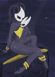 bug bug_girl hollow_knight hollow_knight:_silksong hollow_knight_(franchise) hornet_(hollow_knight) horny imminent_sex low_oil shakra_(hollow_knight) spider spider_girl yuri