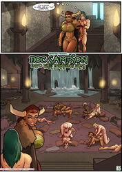 5boys 6girls big_balls big_breasts big_butt big_penis blonde_hair brown_eyes brown_hair bubble_butt comic dark-skinned_female dark-skinned_male green_eyes green_hair hero_tales hoop_earrings interracial light-skinned_female light-skinned_male nipple_bulge orgy page_6 rabies-t-lagomorph red_eyes sampson voluptuous waterfall