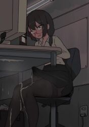 1futa animated at_work big_penis bulge bulge_through_clothing bulge_under_clothes clothed clothed_erection clothing computer cum cum_in_clothes cum_on_clothes cum_on_leg cum_on_self cum_through_clothes desk duke_shiwa ejaculation erect_penis erection erection_under_clothes excessive_cum fully_clothed futa_only futanari glasses hands-free handsfree_ejaculation human intersex light_skin longer_than_10_seconds office office_clothing office_lady orgasm pantyhose penis shiwa_kou shorter_than_30_seconds sitting skirt skirt_lift solo solo_futa sound tagme tenting throbbing throbbing_penis typing under_the_table unprofessional_behavior vertical_video video