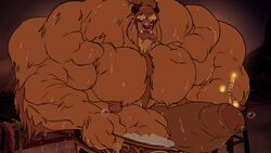 abs anthro bara bath bathing beard beast_(disney) beauty_and_the_beast beefy biceps body_fur boner disney erect_penis erection facial_hair foreskin furry furry_only goat_ears hairy_male horns hyper hyper_balls hyper_genitalia hyper_penis hyper_testicles intact male_nipples male_only manly masculine mature_male muscle muscles muscular muscular_arms muscular_legs muscular_male muscular_thighs nipples nude nude_male partially_retracted_foreskin pecs penis remert shaggy_fur solo solo_male tusks uncut veins veiny_penis wet wet_body