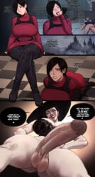 1boy 1futa 1girls 2026 2d ada_wong alcina_dimitrescu balls ballsack black_hair boobs bottomless breasts busty capcom clothed clothing cock dialog dialogue dick english english_text female fully_clothed futa futanari genitals half_naked hat heart hi_res highres huge_balls huge_breasts huge_cock imminent_sex light-skinned_female light-skinned_male light_skin male pale-skinned_futa pale_skin penis resident_evil resident_evil_8:_village scrotum short_hair spageta speech_bubble spoken_heart tagme testicles text thick_thighs thighs yellow_eyes