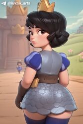 blue princess (clash royale) from clash (series) by luvzik