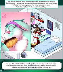 anthro big_breasts big_penis breasts claws clothed clothing digital_media_(artwork) drxii duo english_text erection fellatio female genitals gooseberry_kobold hi_res huge_breasts kobold kobold_quest lizard long_penis male male/female non-mammal_breasts oral oral_penetration patreon penetration penile penis reptile scalie sex text thick_penis url