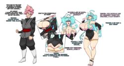 ass_expansion bimbo bimbofication breast_expansion charlatanking dragon_ball gender_transformation goku_black huge_ass huge_breasts identity_death mtf_transformation super_saiyan_rose thick_thighs transformation transformation_sequence wide_hips