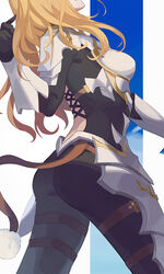 armor ass big_ass big_butt bodysuit breasts dark_blonde dark_blonde_hair dirty_blonde dirty_blonde_hair huge_ass image jolker kisara_(tales) sandy_blonde sandy_blonde_hair sideboob tales_of_(series) tales_of_arise thick_thighs