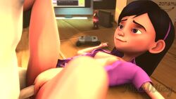 1boy 1girls 3d 3d_(artwork) 3d_model animated blue_eyes breasts clothing creampie disney flushwinzy light-skinned_female light-skinned_male light_skin medium_breasts penetration penis pixar short_playtime smooth_skin sound tagme teeth the_incredibles vagina vaginal_penetration video violet_parr