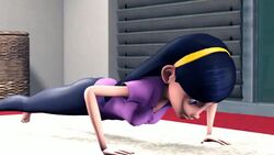 1boy 1girls 3d animated backsack big_penis black_hair blue_eyes clothed_female_nude_male clothing cum_in_mouth disney fat_man fellatio femsub forced_oral futadom heavy_(team_fortress_2) heavy_weapons_guy hikariyka long_hair longer_than_30_seconds no_sound older_man_and_teenage_girl oral oral_rape penis pixar push-up sexercise tagme teeth testicles text the_incredibles video violet_part
