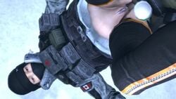 3d anal anal_penetration anal_sex animated clothed clothing female_focus frost_(rainbow_six) hat loop mp4 no_sound outdoors outside penetration rainbow_six rainbow_six_siege sfmsnipecomanche source_filmmaker tactical_gear vest video w33w33 winter