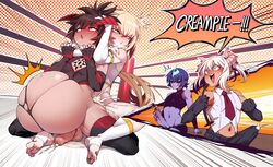 4boys ahe_gao ain(in) anal anal_sex black_hair blonde_hair blush choking clenched_teeth cum cum_in_ass cum_inflation cum_inside demon demon_king demon_king_(in) docu_(doppel) ejaculation femboy femboy_on_femboy foreskin gay horns inflation long_hair male male/male male_only male_penetrating orgasm original original_character penis pleasure_face red_eyes rolling_eyes rough_sex ruby_(nox) speech_bubble stomach_bulge text thighhighs thighs veiny_penis yaoi zvz6iat9r3xmek5