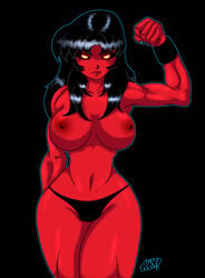 2d betty_ross desingahv hulk_(series) marvel red-skinned_female red_she-hulk red_skin